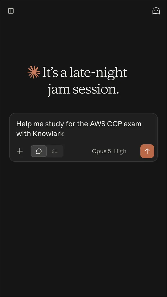 A new Claude chat that asks for help studying